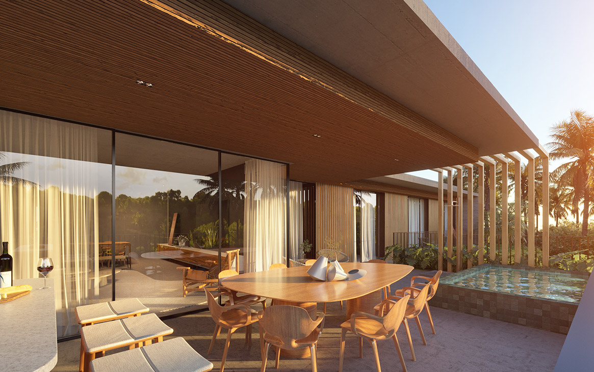 3D Perspective Houses