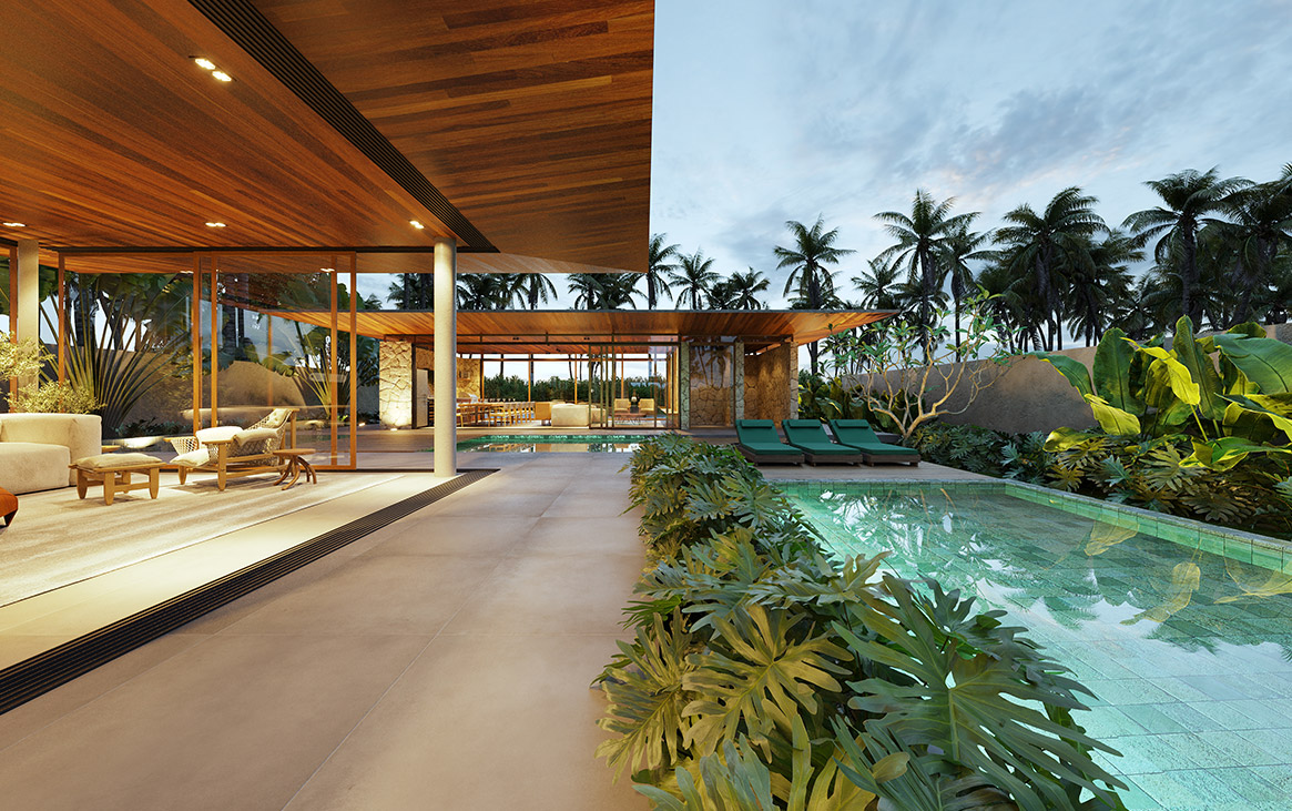 3D Perspective View Houses