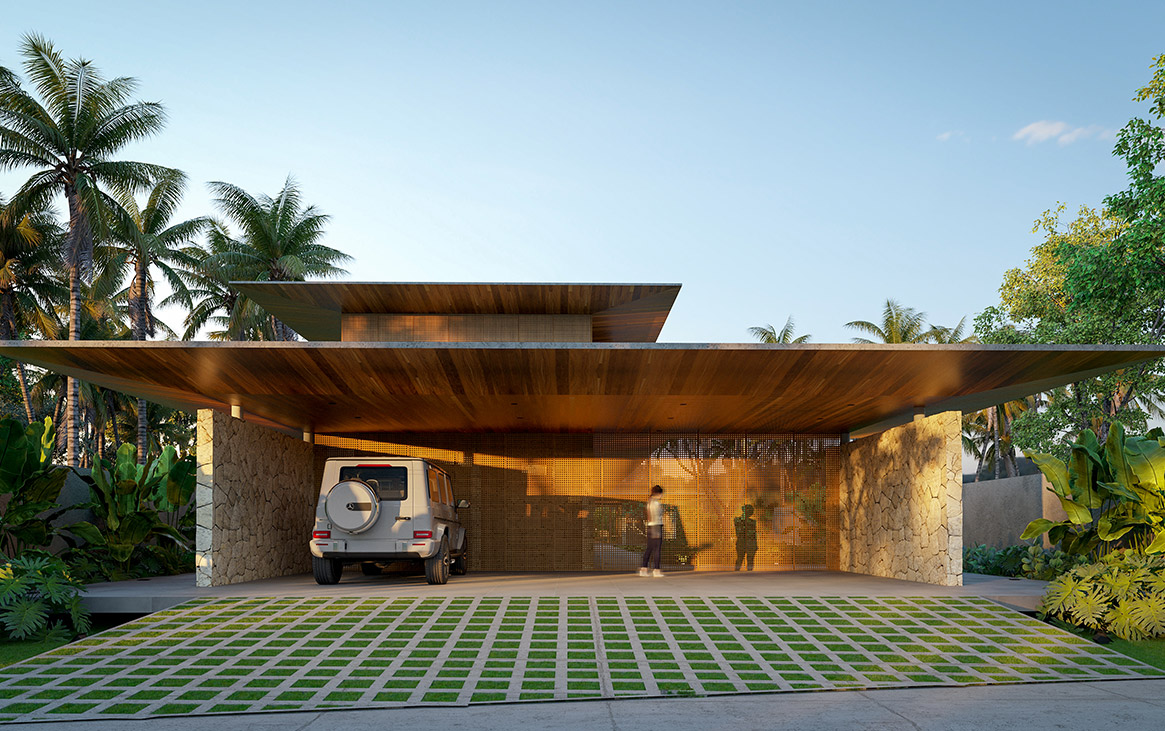 3D Perspective View Houses