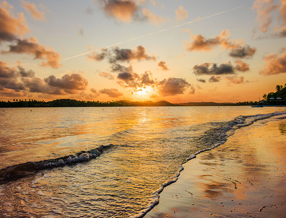 Sunset on the river